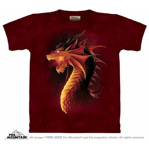 Red Dragon T Shirt The Mountain T Shirt The Quirky Celts