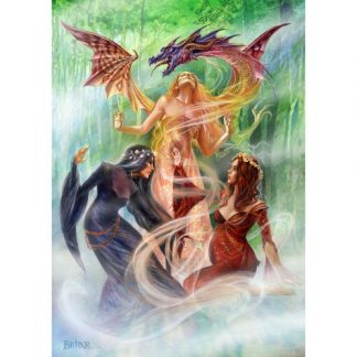 Triple Goddess Summoning the Earth Dragon Card