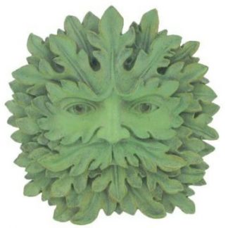 Majesty Green Man Plaque is very majestic and his face is emerging from the leaves
