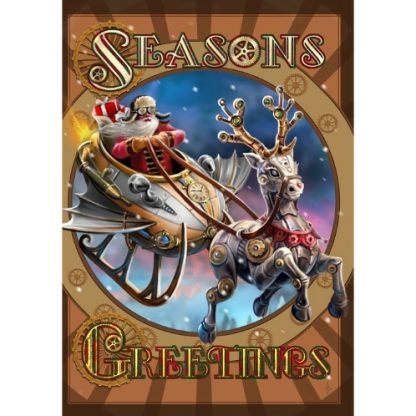 Steampunk Santa Card