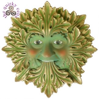 Green Foliate Green Man Plaque