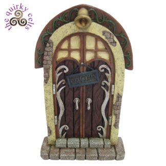 Fairy Door with Welcome Sign and Bell