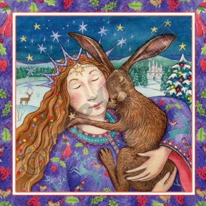 Starry Hare Hug Card