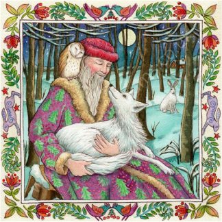 Wendy Andrew loving yule dawn Christmas card wicca birthday hare pagan