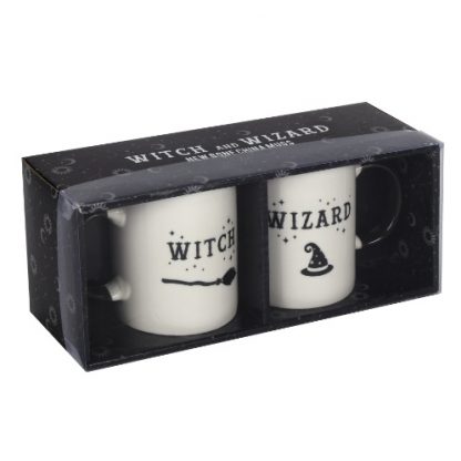 Witch and Wizard Mug Set boxed
