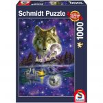 Wolf in the Moonlight Jigsaw Puzzle