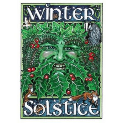 Winter Solstice Green Man Card