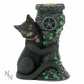 Midnight Cat Candle Holder