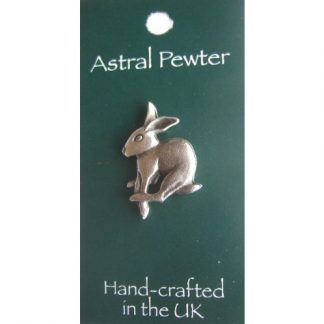 Leaping Hare Lapel Pin