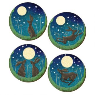 Lunar Hares Coaster Set