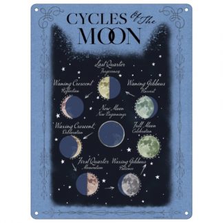 Cycles of the Moon Tin Sign