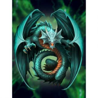 Jade Dragon 3D Postcard