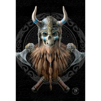 Viking Skull 3D Postcard