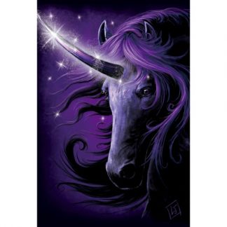 Black Magic Unicorn 3D Postcard