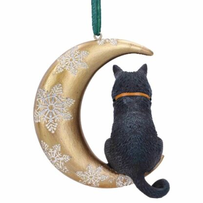 Moon Cat Hanging Ornament back view