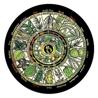 Ogham Tree Wheel Window Sticker