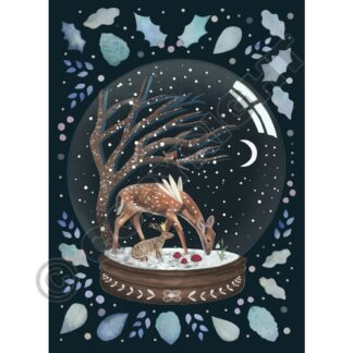 Snowglobe Yule Card