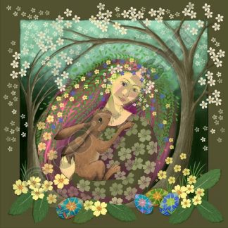 Flower Maiden Card