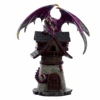 Purple Village Protector Dragon Figurine