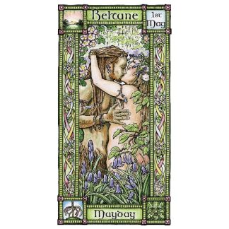 The Earth Spirit and Maiden Beltane Card