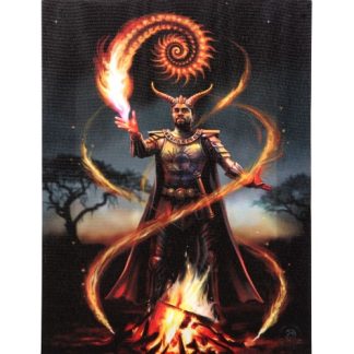 Fire Element Wizard Canvas Picture