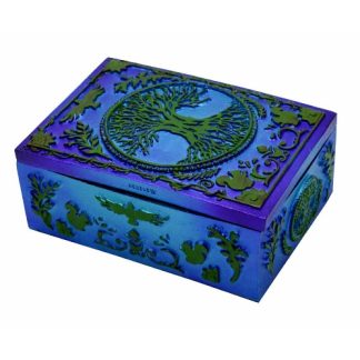 Blue and Green Tree of Life Box