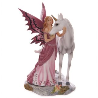 Mystical Friend Fairy and Unicorn Figurine