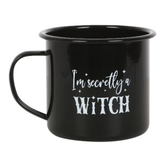 I'm Secretly A Witch Enamel Mug