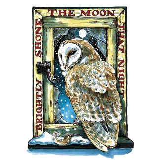 Brightly Shone The Moon Yule Card