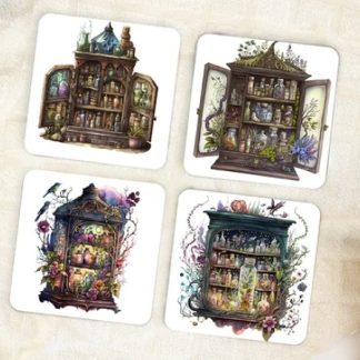 Witch Apothecary Coaster Set