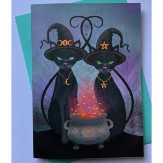 The Twisted Twins Cat Card